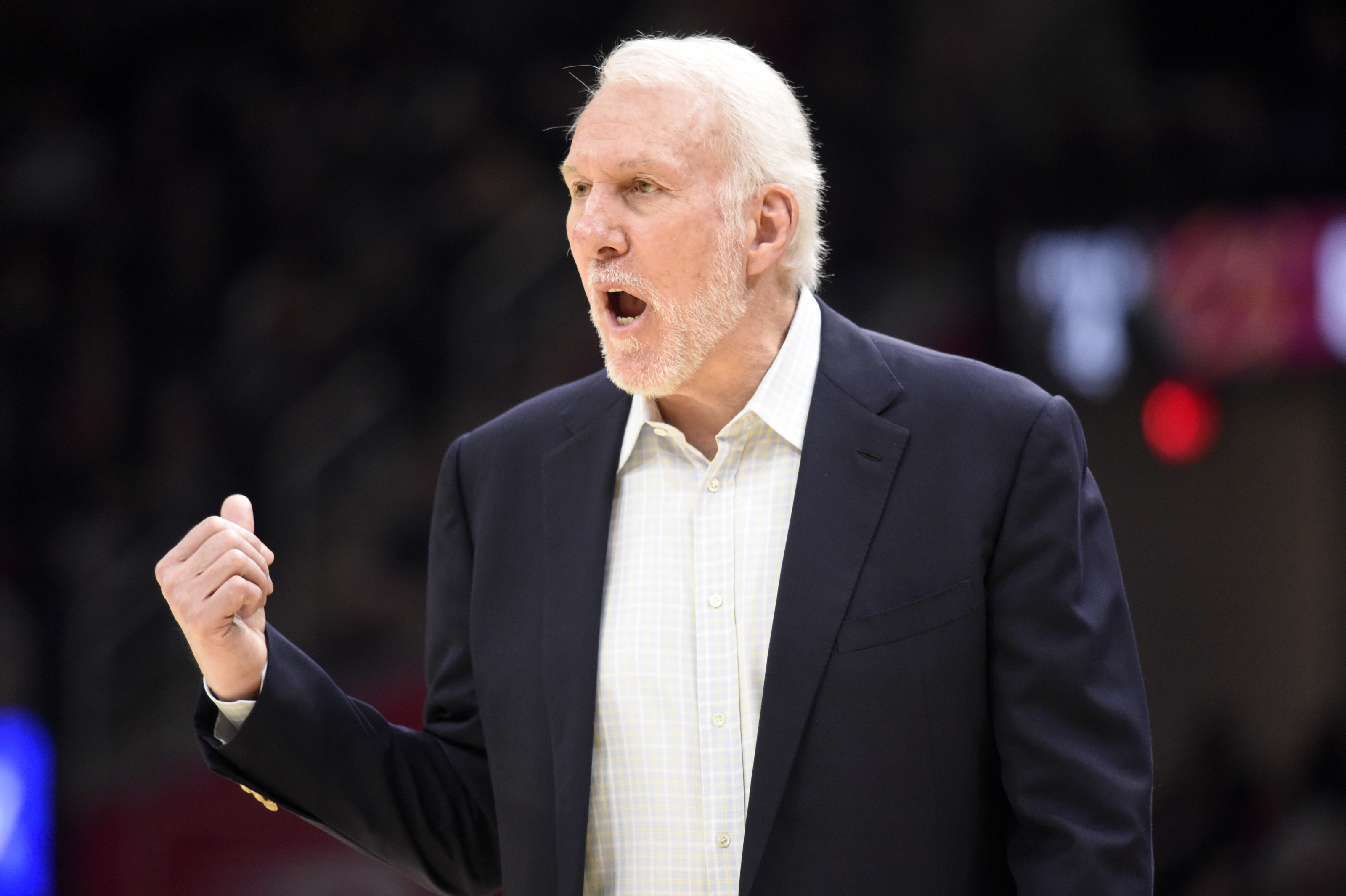 波波维奇：球队今晚打的更好了，只是投篮最后没有进入篮筐