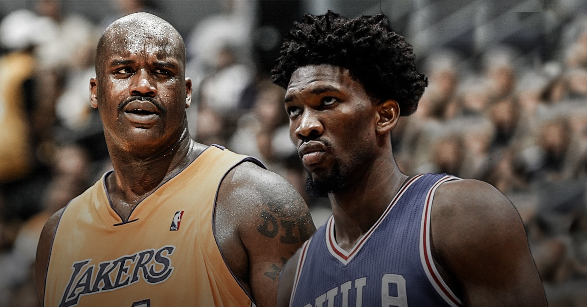 恩比德目前场均28.3分，真实命中率66.9%超越奥尼尔