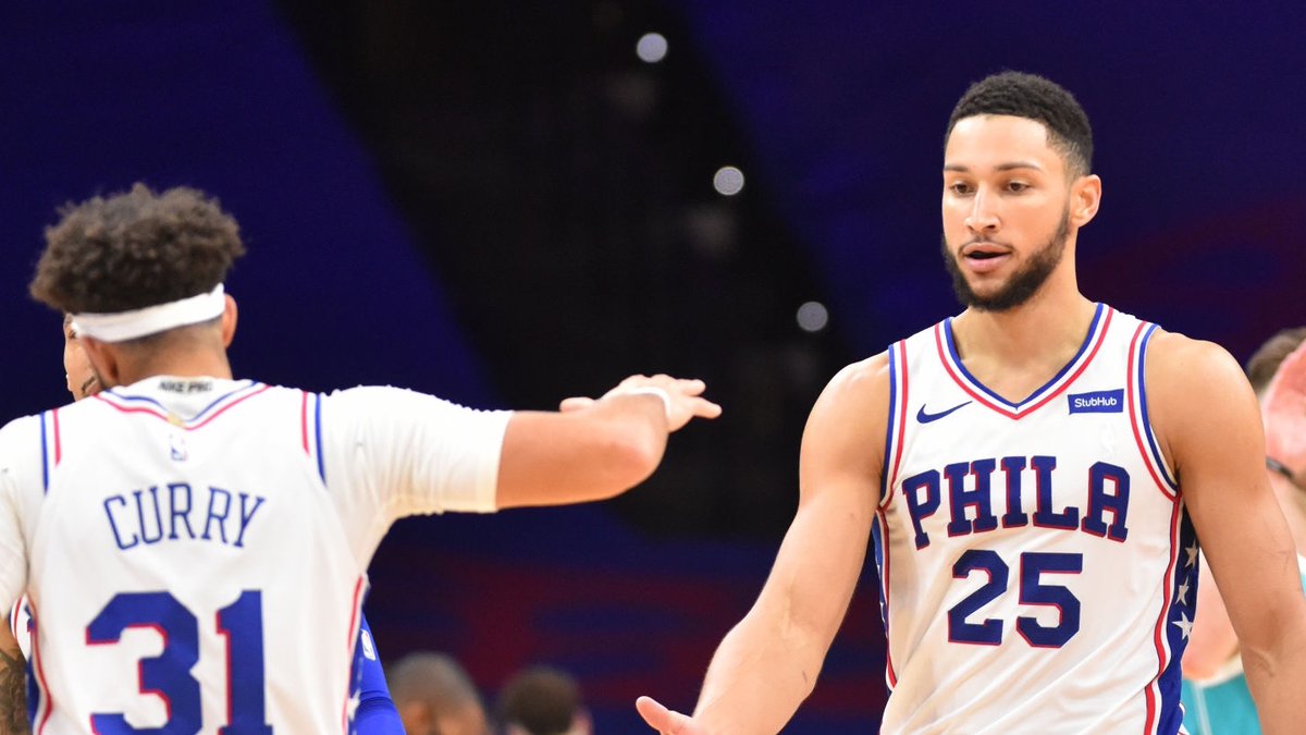 西蒙斯生涯第29次拿到三双，追平格兰特-希尔排历史第14位