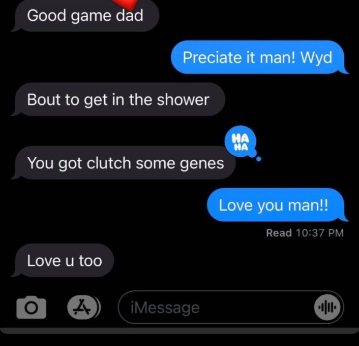 有爱！保罗晒与儿子短信对话，儿子夸他有关键球基因