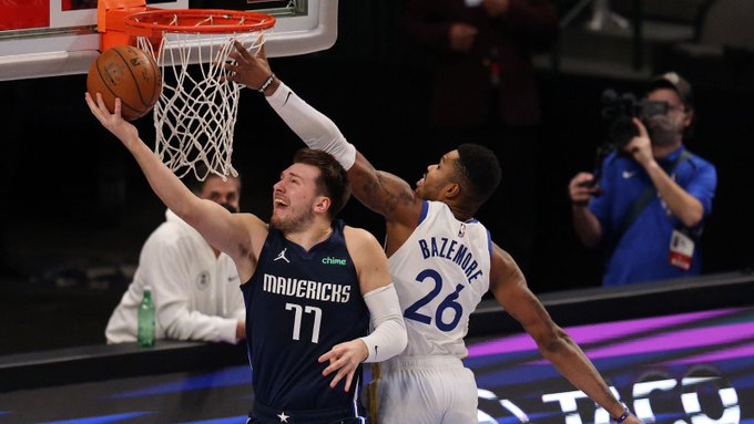 独行侠队史总计有6次单场40分+10助，全部为东契奇所得