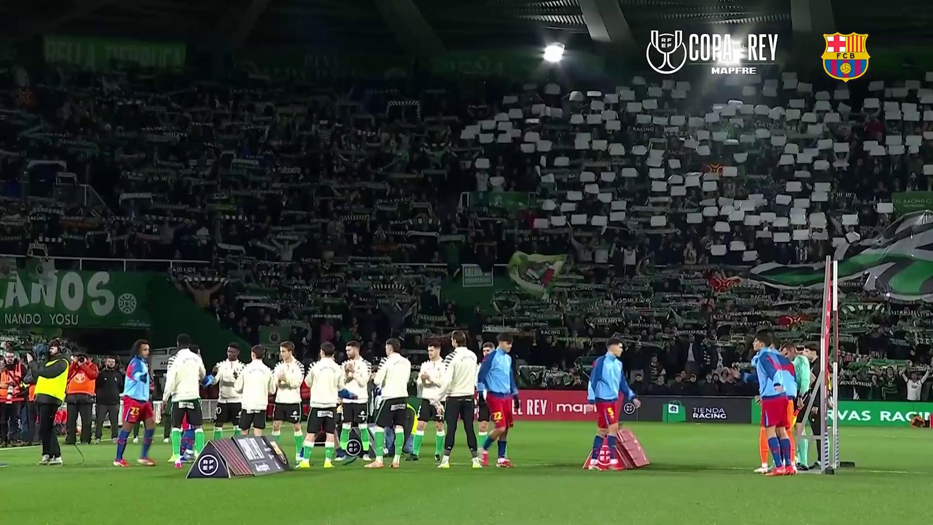 [流言板][集锦]巴萨2-0客胜桑坦德竞技晋级国王杯8强，亚马尔破门