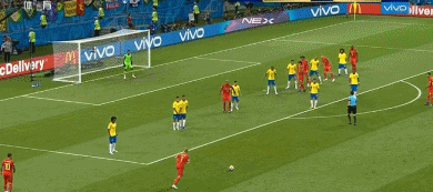 德布劳内世界波奥古斯托破门难救主,比利时2-1巴西晋级半决赛