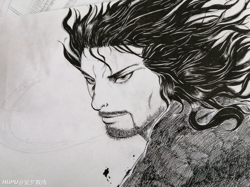 临摹插画 浪客行 宫本武藏 虎扑 临摹插画 浪客行 宫本武藏 虎扑