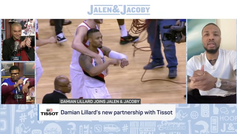 流言板 利拉德时间 手表照进现实 利拉德与天梭成为商业伙伴 虎扑