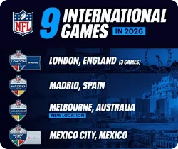 创纪录！NFL官宣2026将设10场国际赛，三大新地标首办