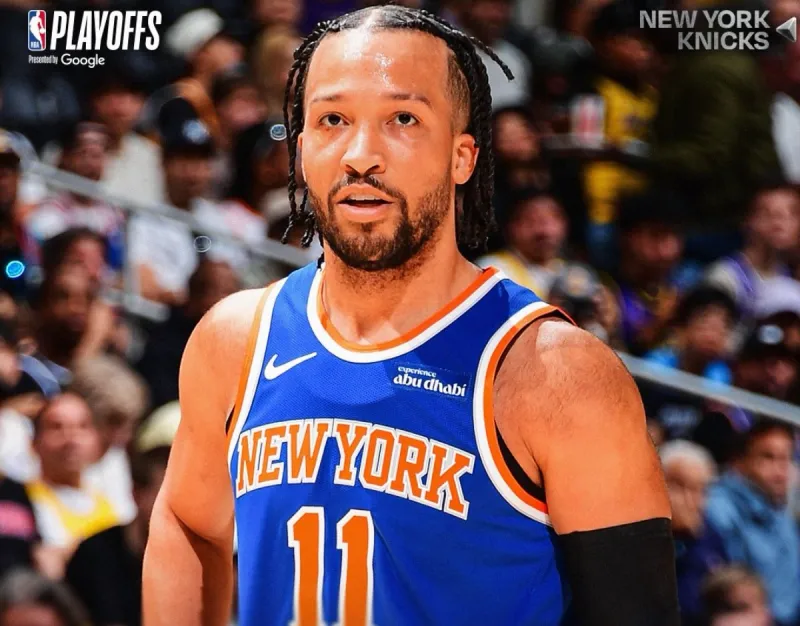 NBA官方：自23年至今，布伦森季后赛末节总得分排名联盟第一
