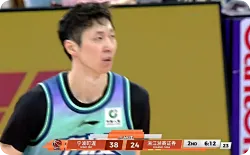 法尔抢断胡金秋&后场推反击助攻队友打进，宁波领先两位数